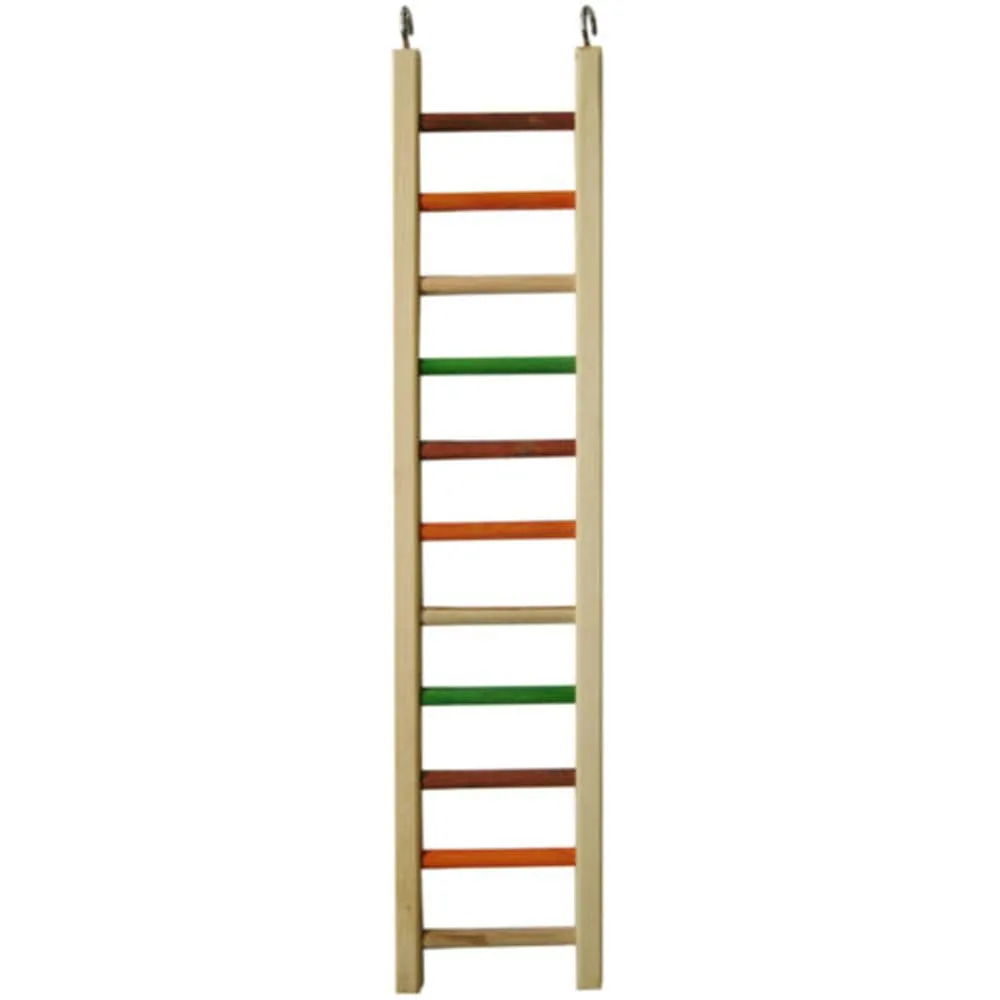 A and E Cages Happy Beaks Wooden Hanging Ladder Bird Toy MD 26in