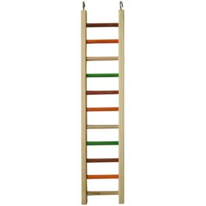 A and E Cages Happy Beaks Wooden Hanging Ladder Bird Toy MD 26in