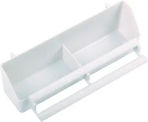 A&E Cage Company Aviary Style Feeder Bird Dish - White