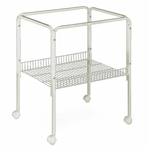 A&E Cage Company Universal Stand for 18X18 and 18X14 Bird Cages - White - 28 In Tall - 2 Pack