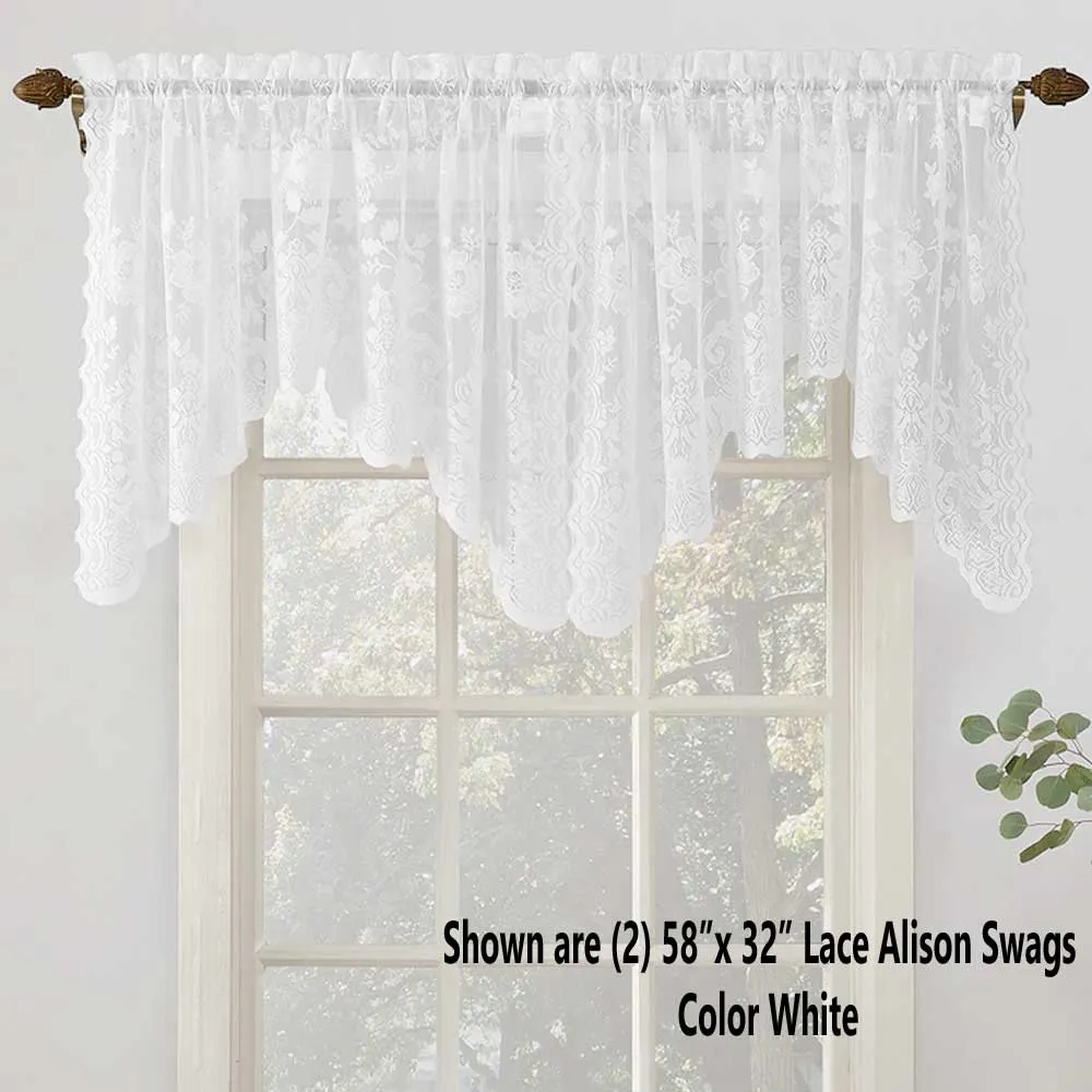 Alison Jacquard Lace Curtain Panel