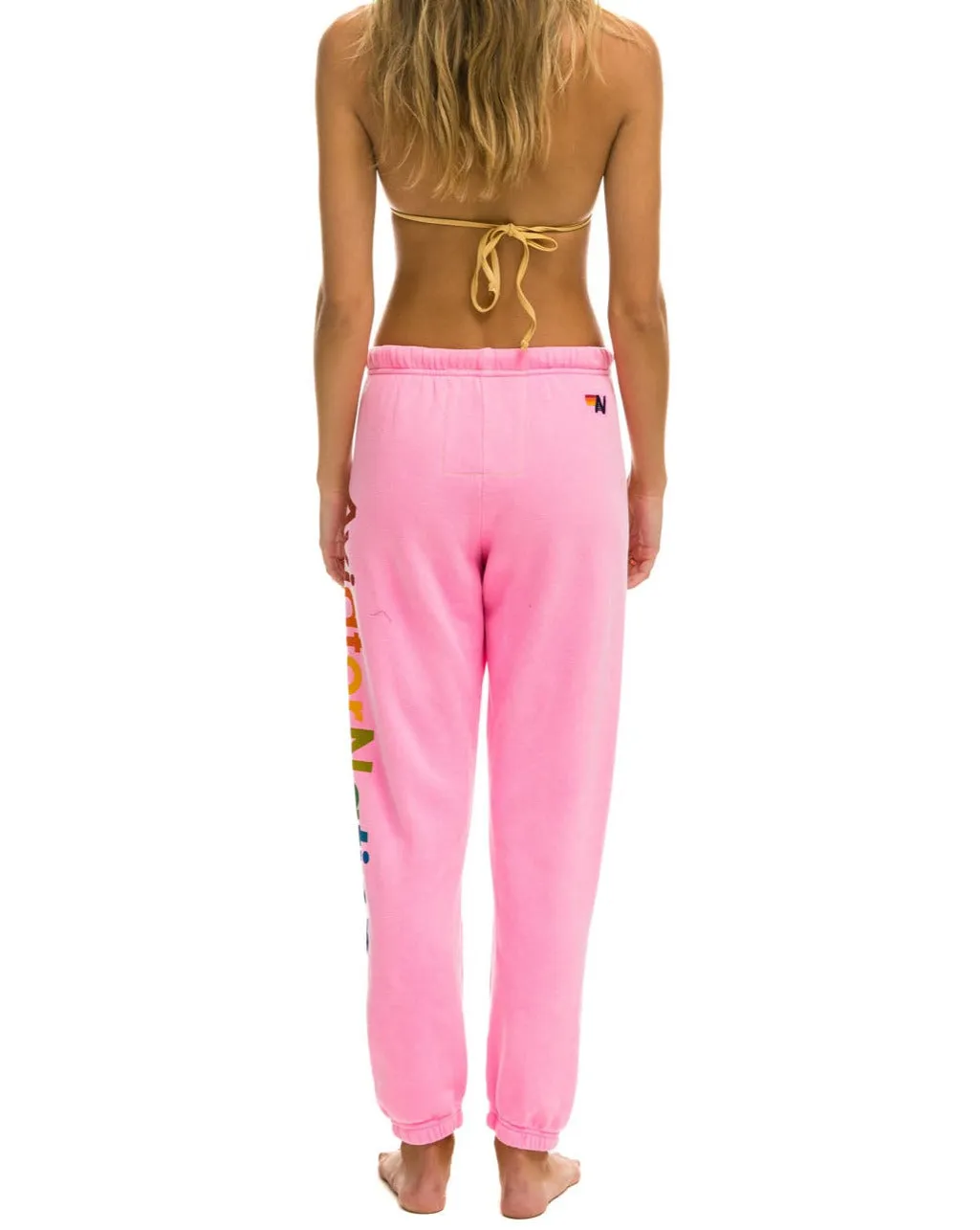 AVIATOR NATION SWEATPANTS - NEON PINK