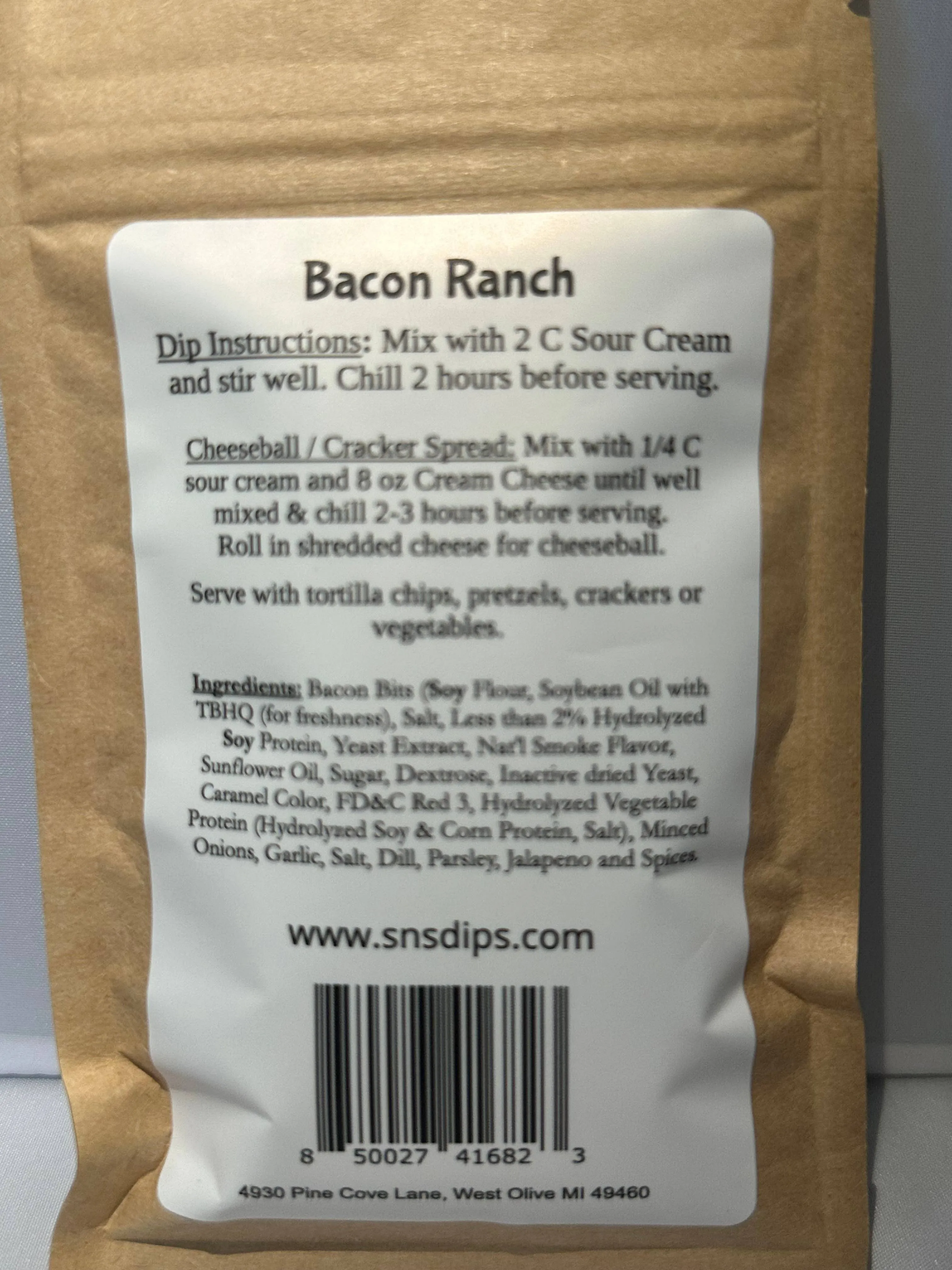 Bacon Ranch Dip Mix