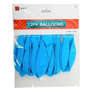 Balloons Blue Pack Of 12
