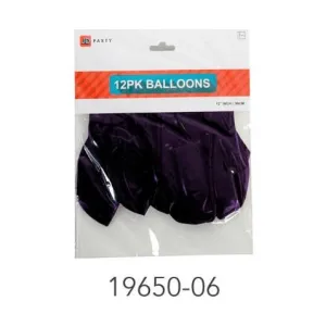 Balloons Purple Pack of 12