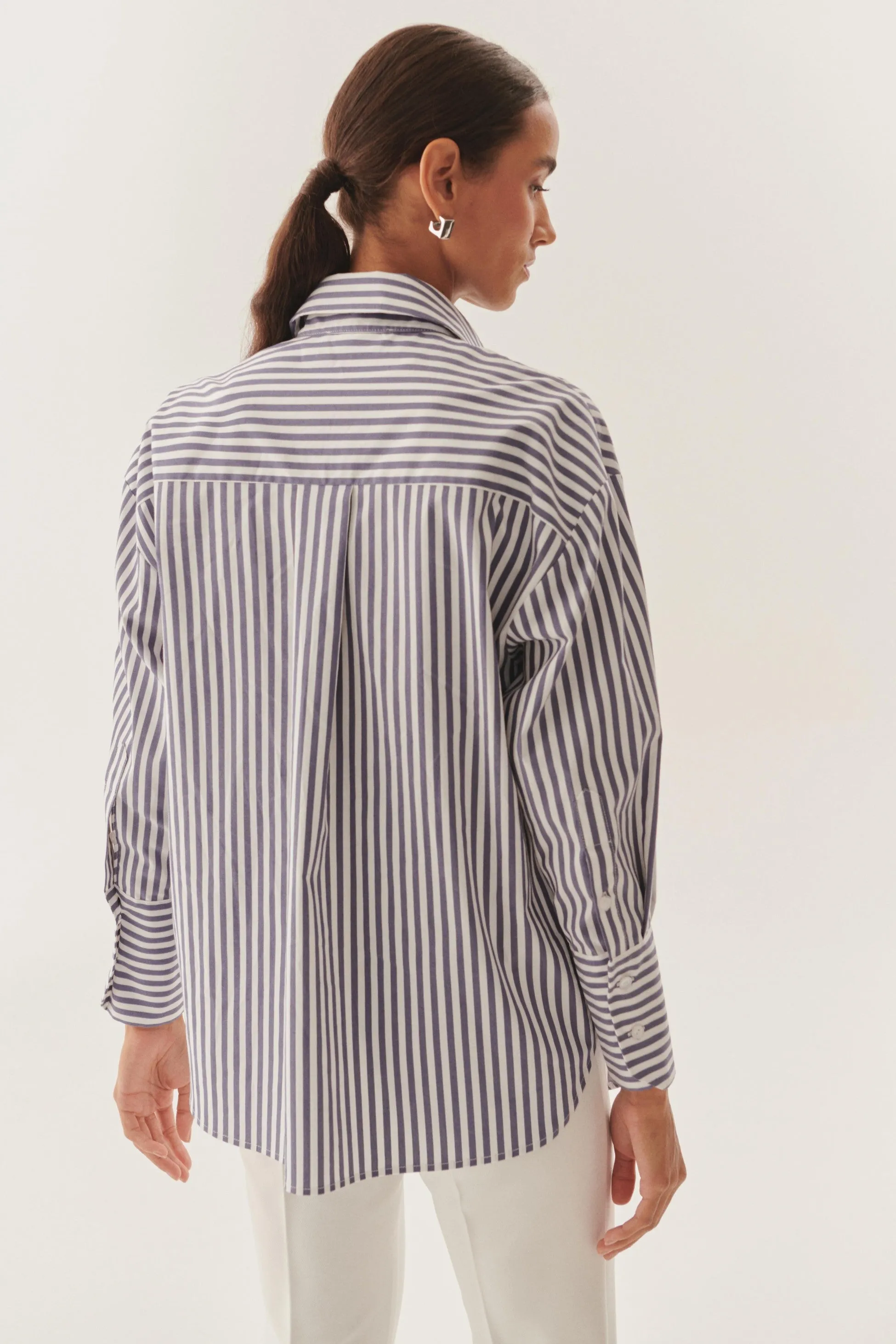 Blue Crystal Accent Shirt