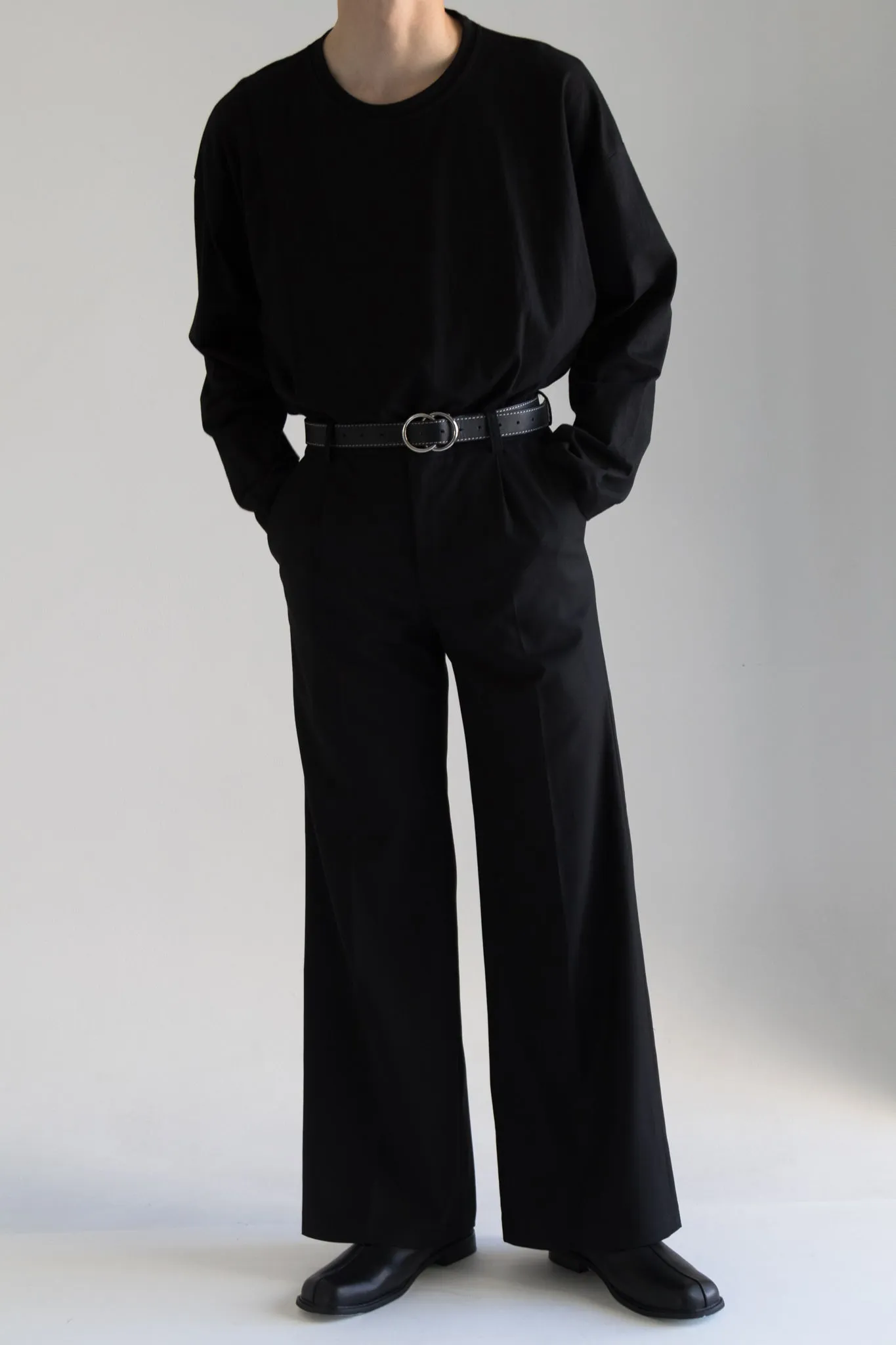 boot-cut long slacks  HL1040
