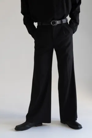 boot-cut long slacks  HL1040