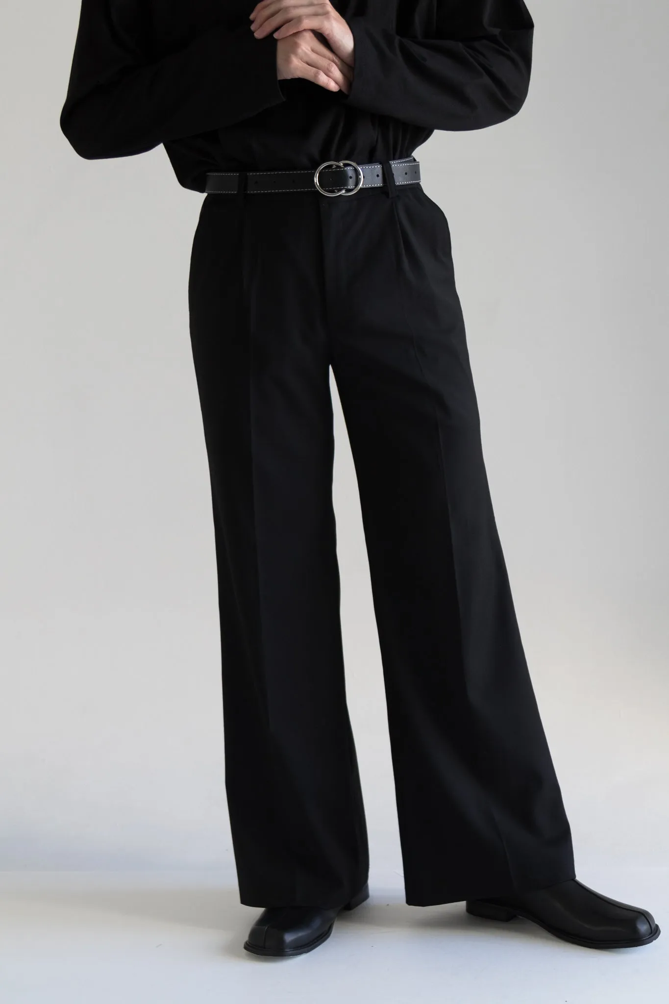 boot-cut long slacks  HL1040
