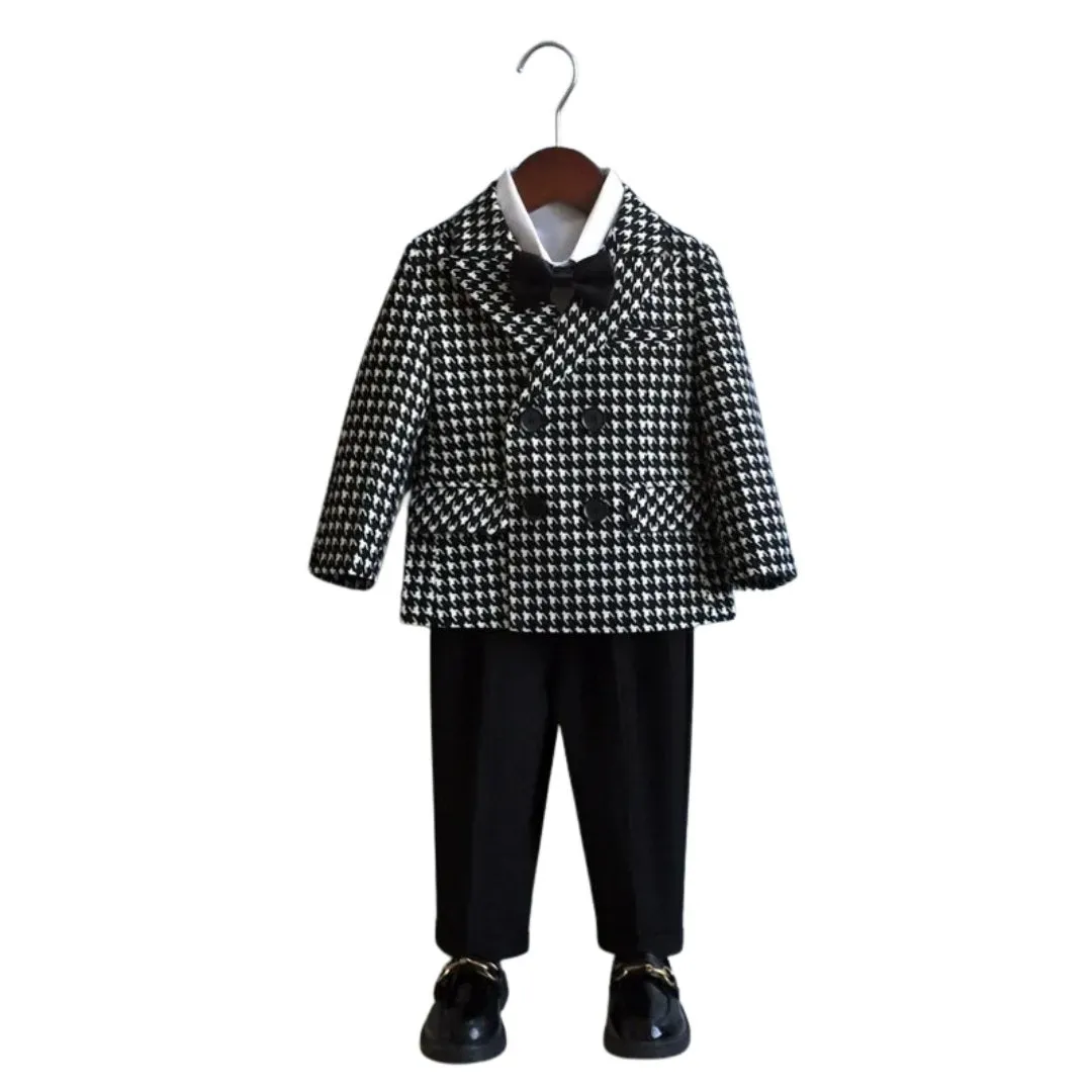 Boys' Houndstooth Formal Suit