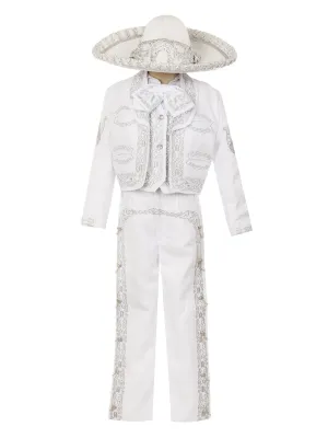 Boys Multi Color Horse Embroidery Elegant 6 Pc Charro Suit NB-14