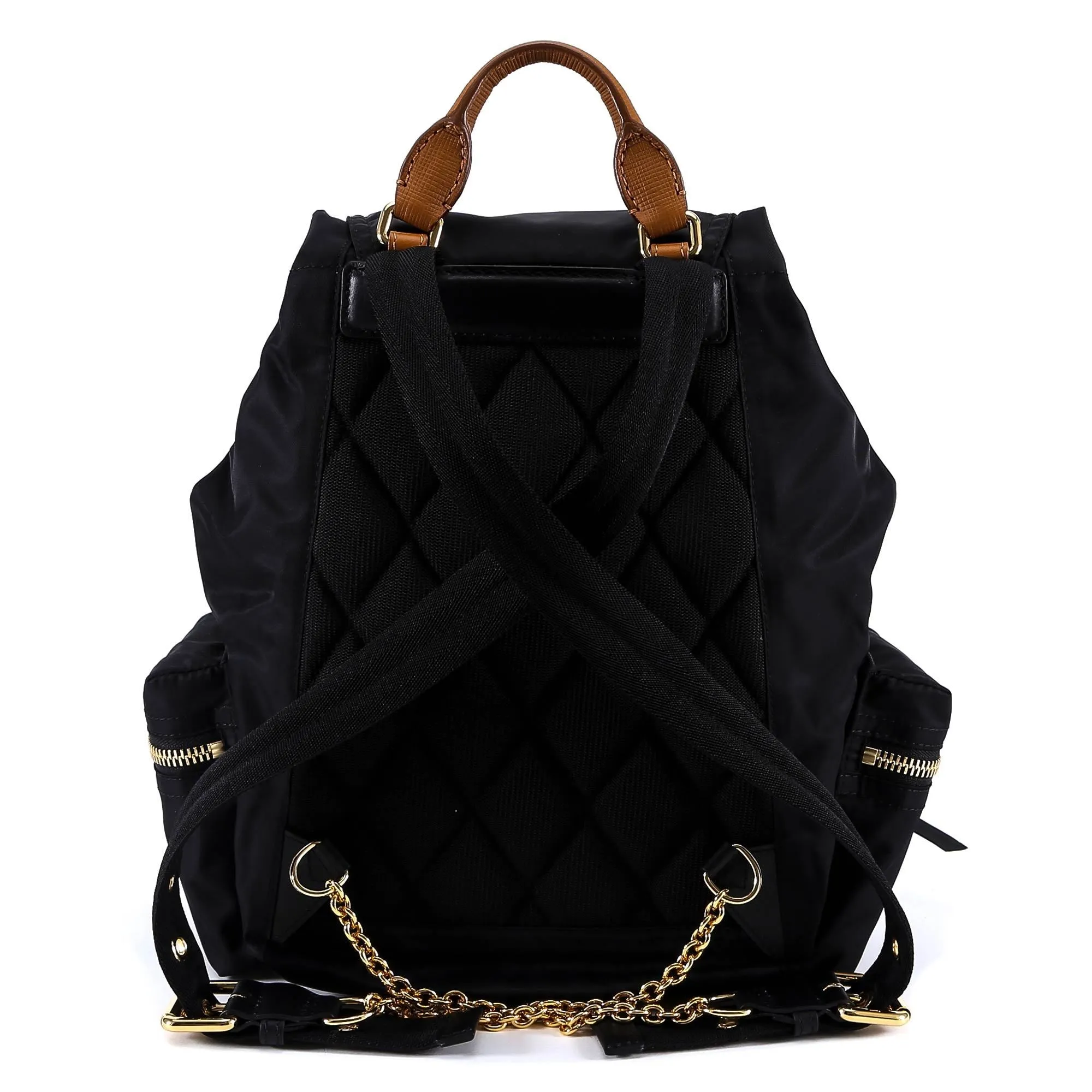 Burberry Logo Zipped Detail Backpack