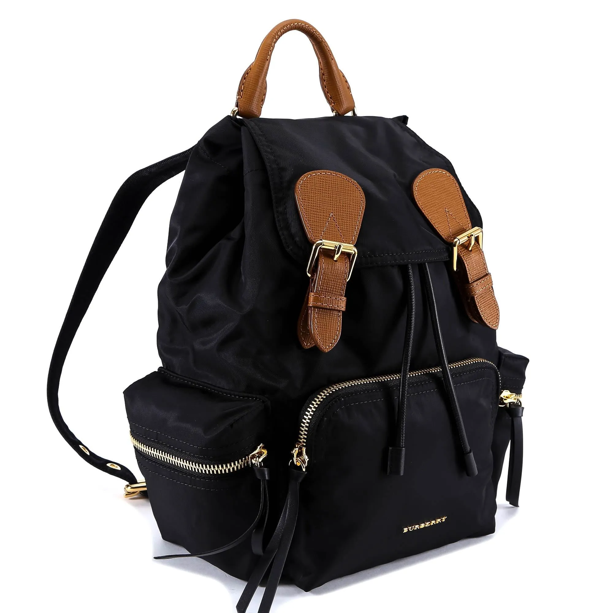 Burberry Logo Zipped Detail Backpack
