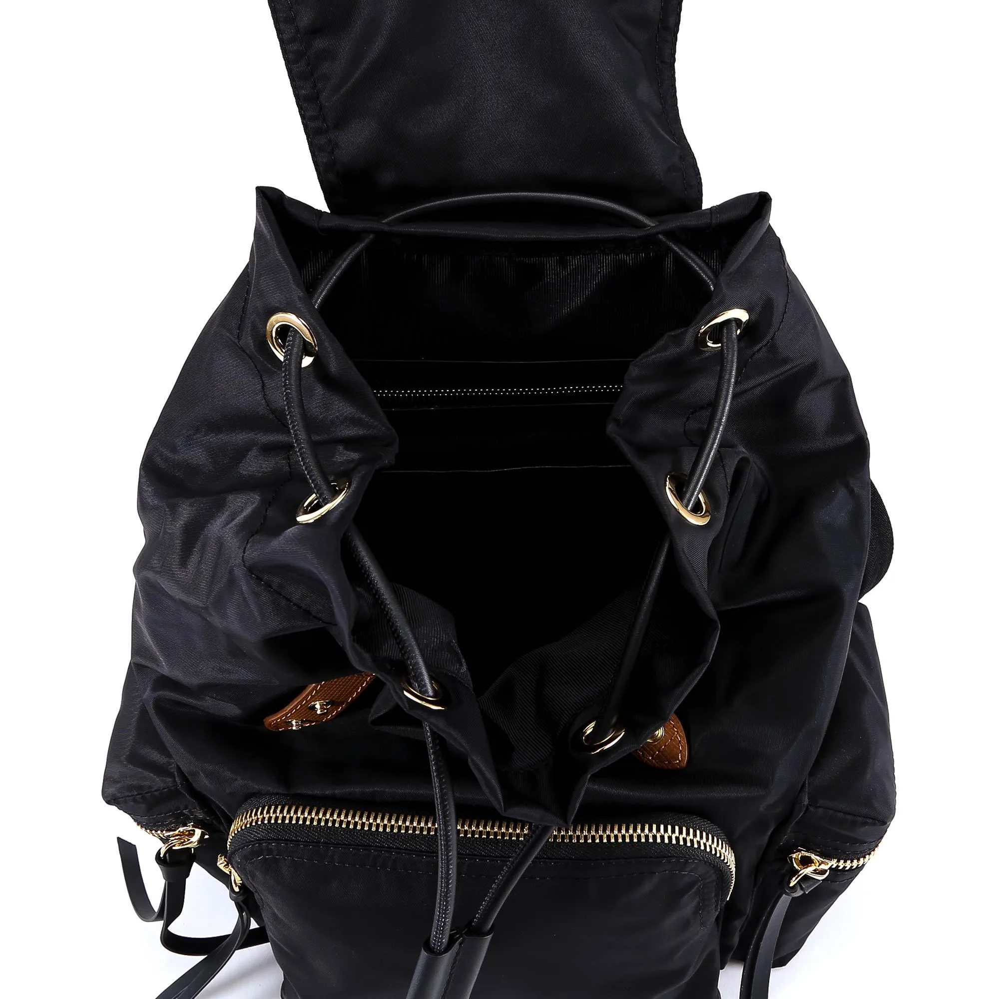 Burberry Logo Zipped Detail Backpack