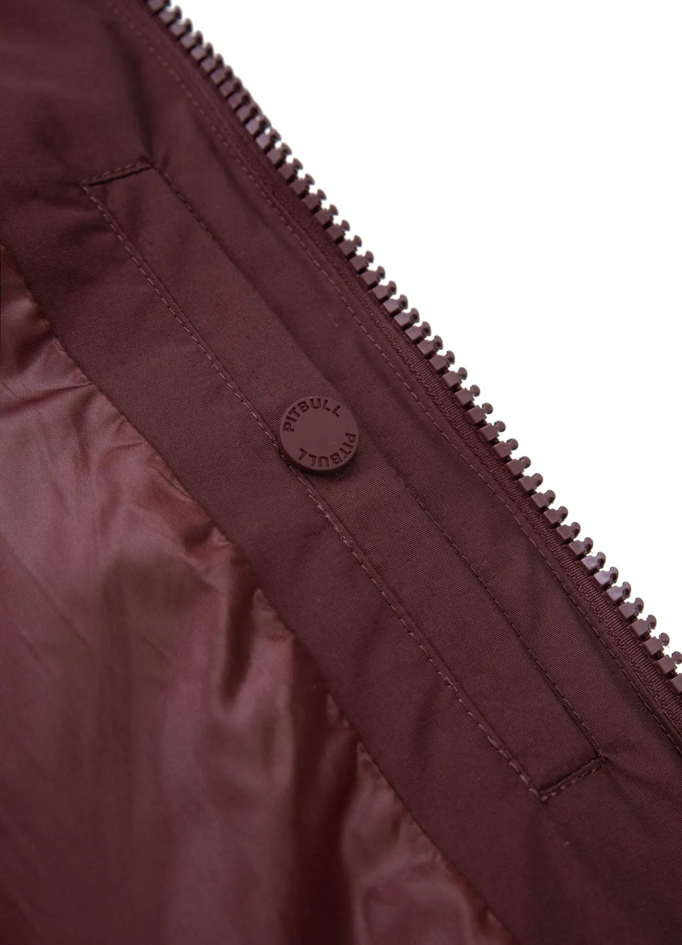 Burnt Hooded Jacket - Burgundy