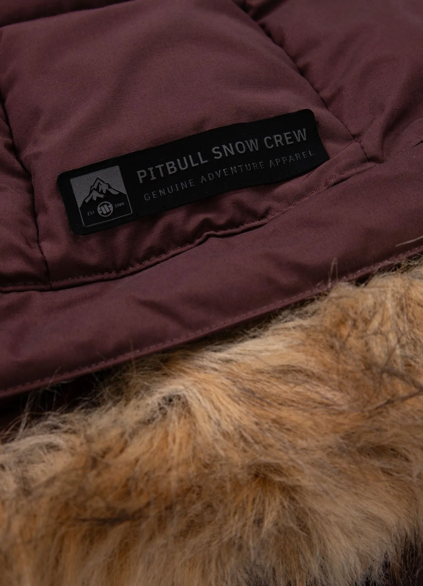 Burnt Hooded Jacket - Burgundy