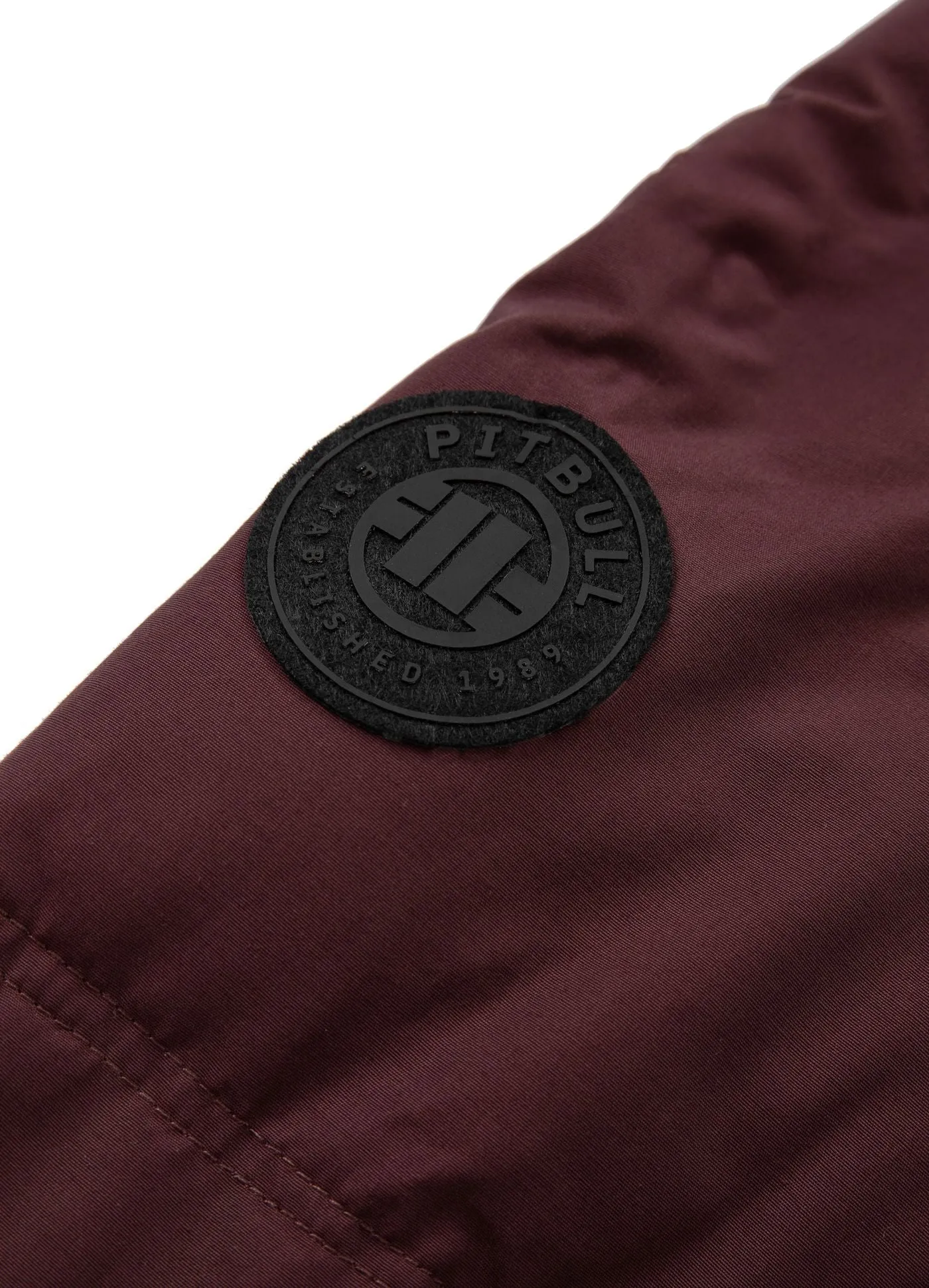 Burnt Hooded Jacket - Burgundy