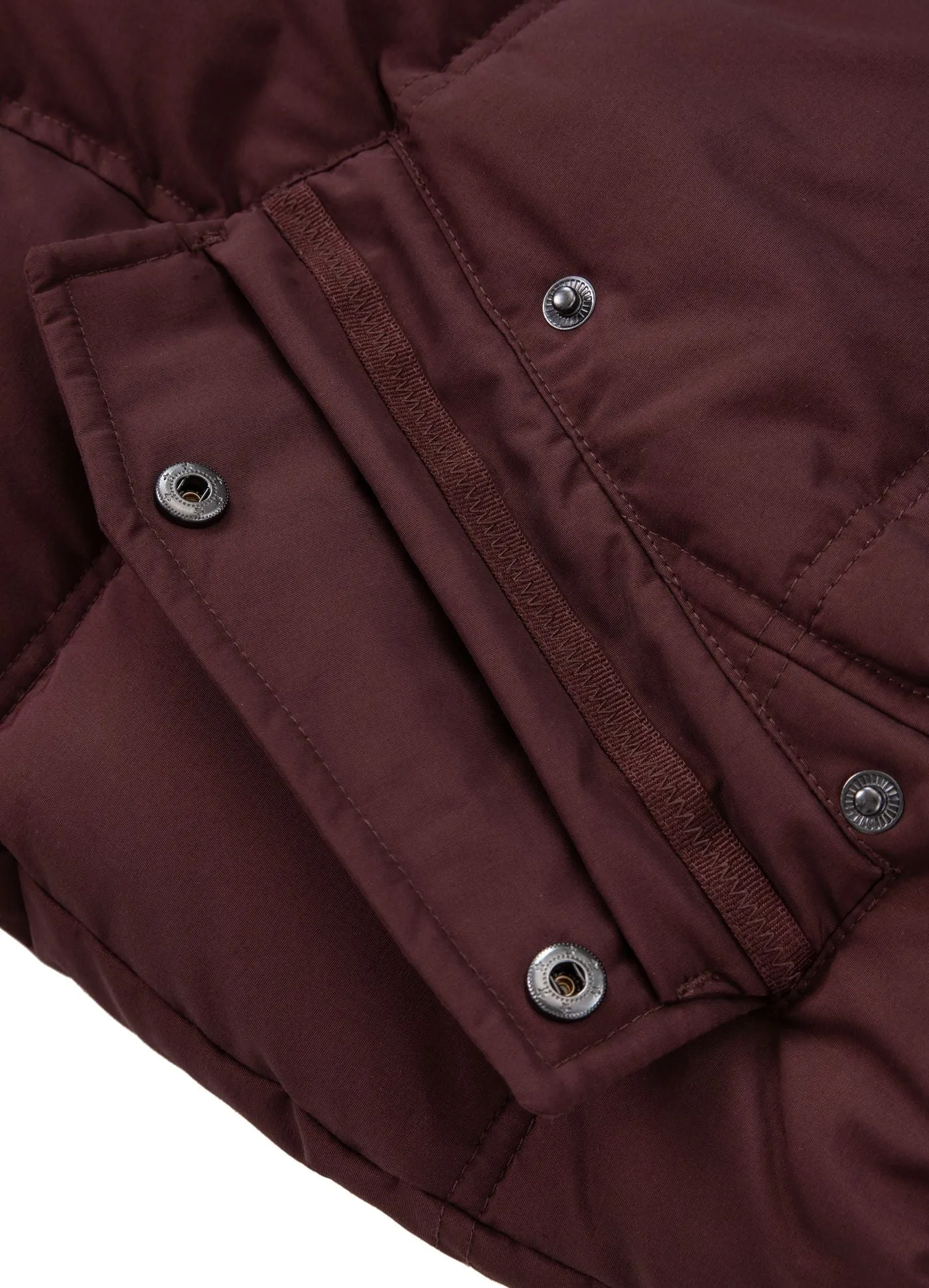 Burnt Hooded Jacket - Burgundy