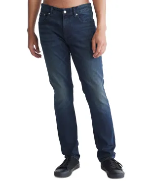 Calvin Klein Mens Slim Fit Stretch Jeans Boston Blue 33 x 32