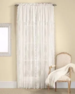 Carly Lace Panel with attached Valance