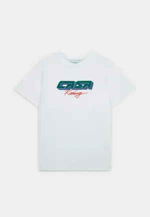 Casablanca Casa Racing 3D Printed Oversized T-Shirt White