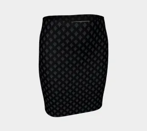 Charcoal Balloons Aloft Fitted Skirt