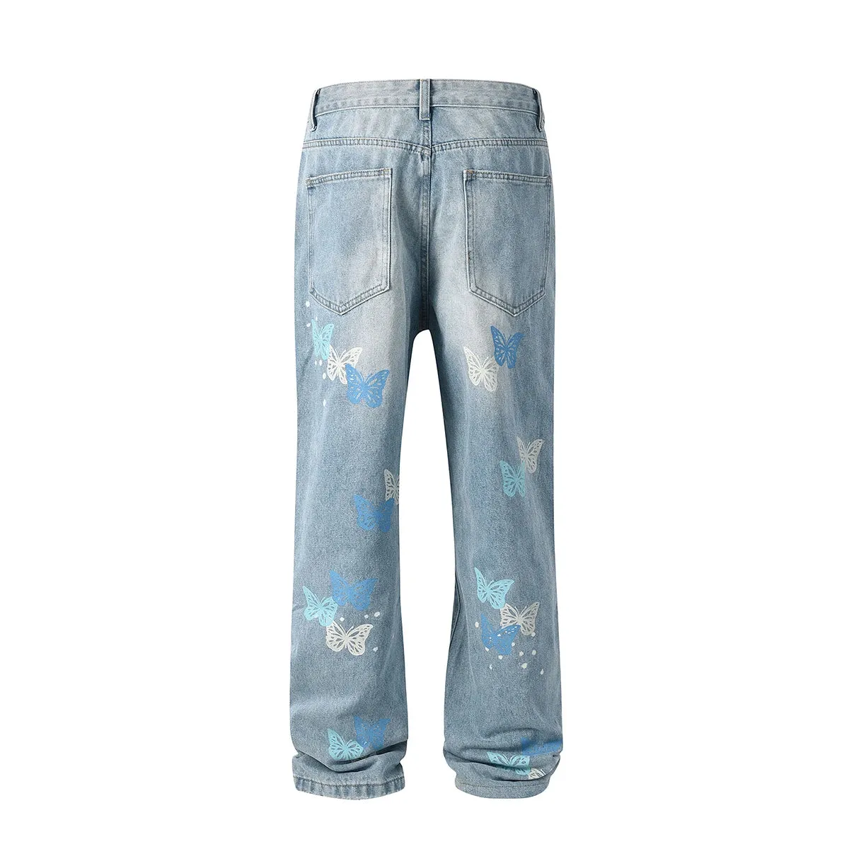 Colorful Butterfly Jeans