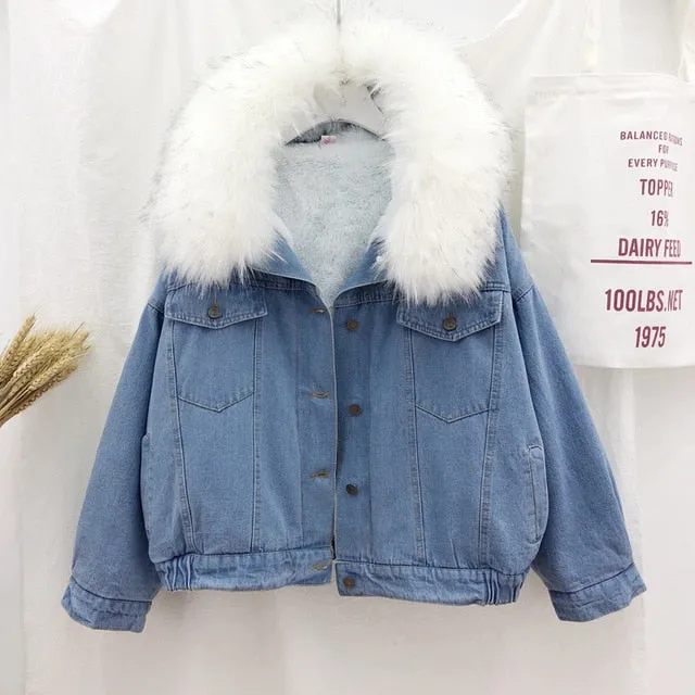 Comfort  Fur Denim Jacket