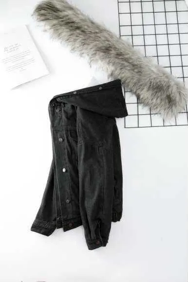 Comfort  Fur Denim Jacket