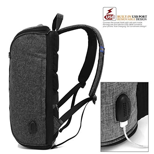 Coolbell 15.6 Inch Laptop Backpack Bag With Usb Charging Port / Personalized Foldable Travel