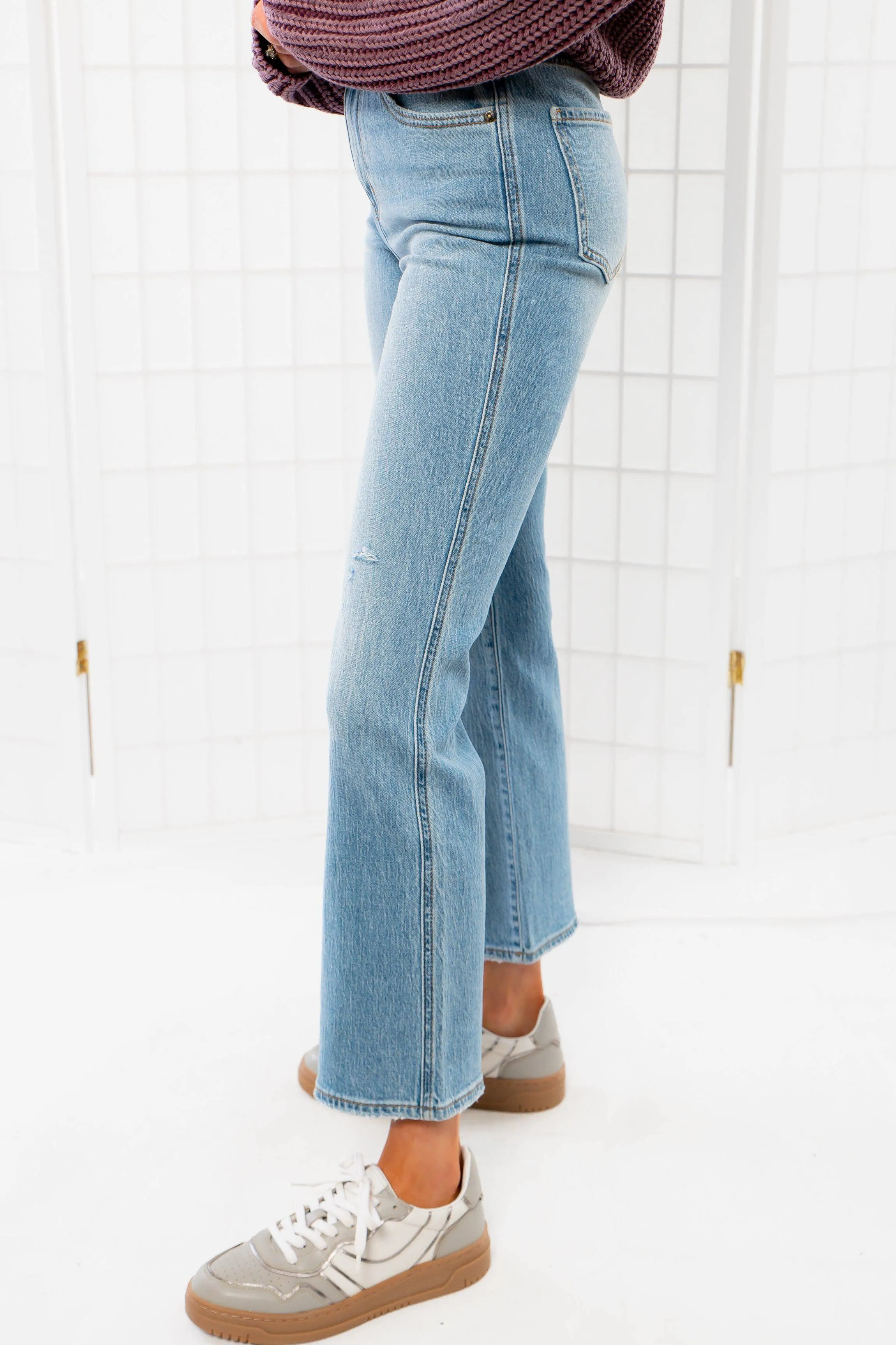 Daze All Mine Vintage Soho High Rise Ankle Flare Jeans
