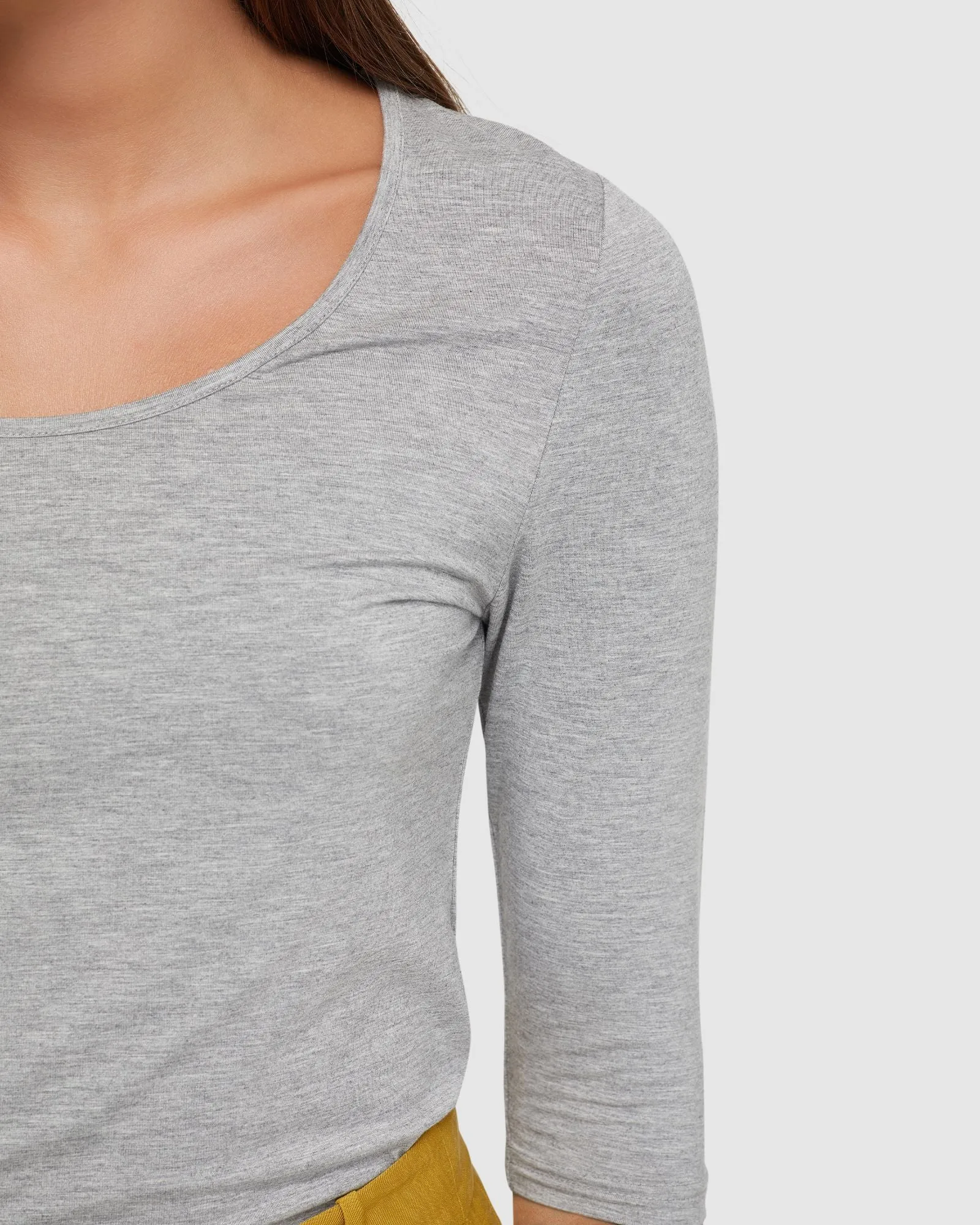 Delilah Scoop Neck Long Sleeve T-Shirt