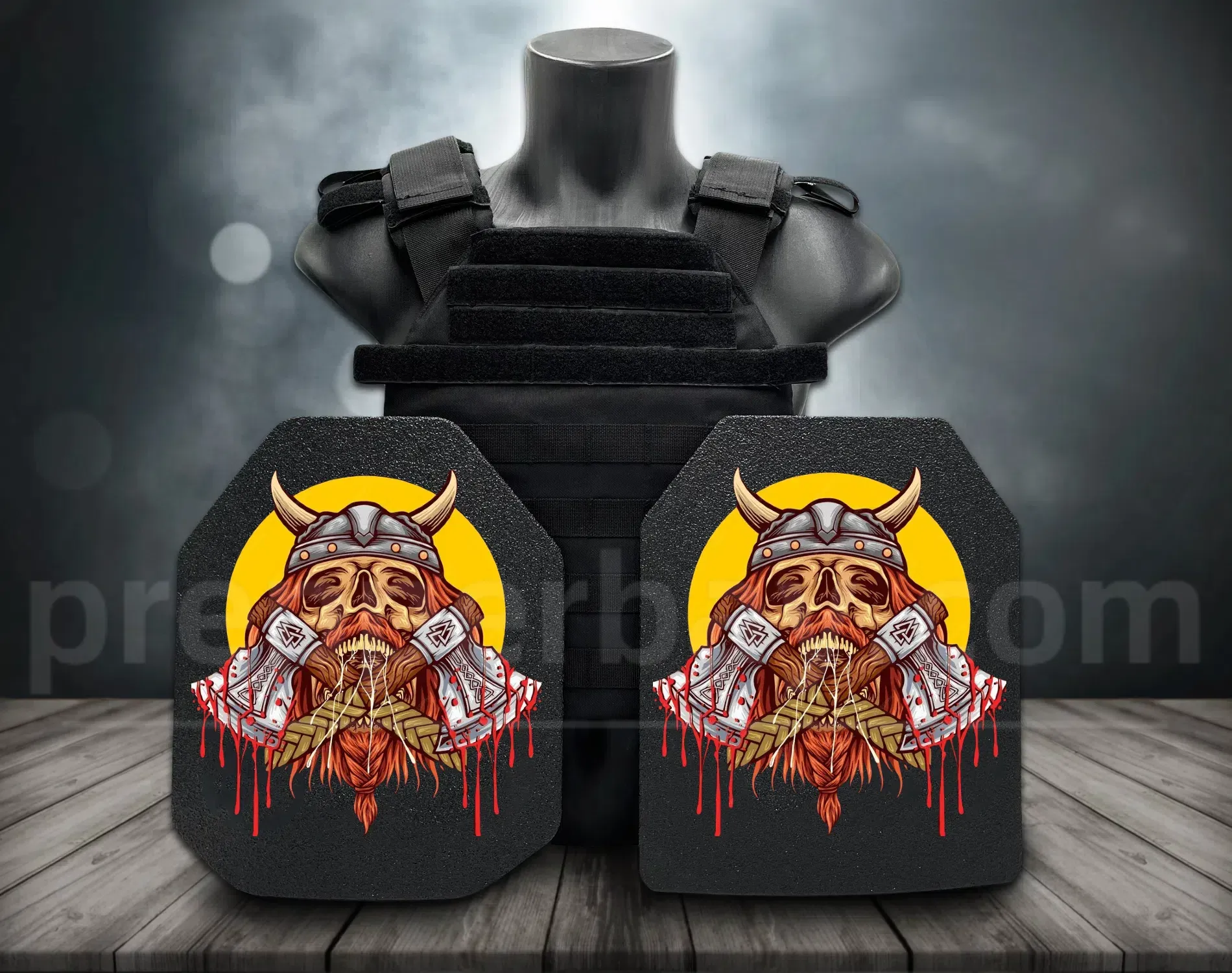 **Direct From Factory!Live Round Battles Tested!World 1st Groundbreaking 3D-Printing Customized HD Full Color Images Tactical Armor Plates - PROJECT DEVINE Level III  Top Quality Ultralight UHMWPE Bulletproof Panels Vests & Backpacks**