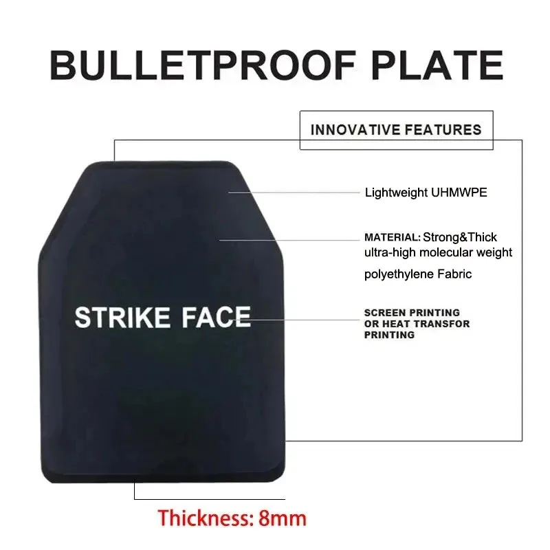 **Direct From Factory!Live Round Battles Tested!World 1st Groundbreaking 3D-Printing Customized HD Full Color Images Tactical Armor Plates - PROJECT DEVINE Level III  Top Quality Ultralight UHMWPE Bulletproof Panels Vests & Backpacks**