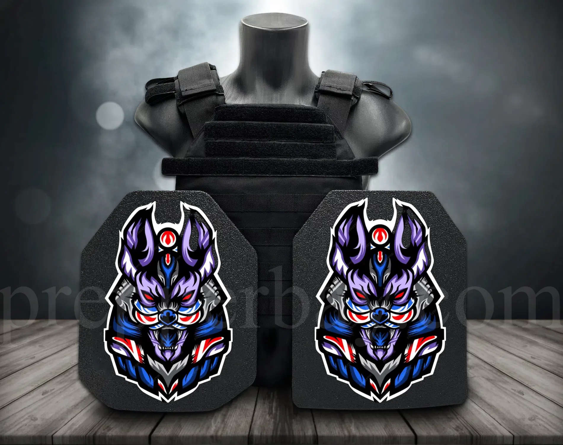**Direct From Factory!Live Round Battles Tested!World 1st Groundbreaking 3D-Printing Customized HD Full Color Images Tactical Armor Plates - PROJECT DEVINE Level III  Top Quality Ultralight UHMWPE Bulletproof Panels Vests & Backpacks**