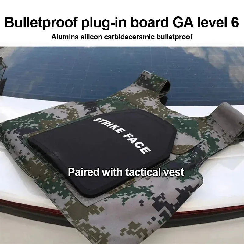 **Direct From Factory!Live Round Battles Tested!World 1st Groundbreaking 3D-Printing Customized HD Full Color Images Tactical Armor Plates - PROJECT DEVINE Level III  Top Quality Ultralight UHMWPE Bulletproof Panels Vests & Backpacks**