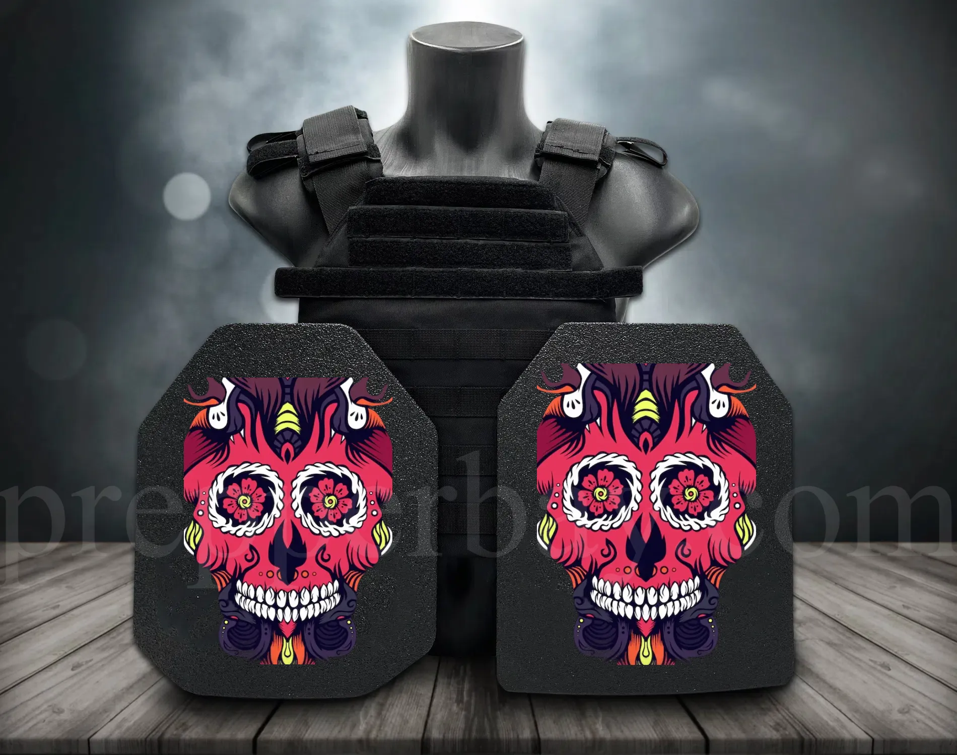 **Direct From Factory!Live Round Battles Tested!World 1st Groundbreaking 3D-Printing Customized HD Full Color Images Tactical Armor Plates - PROJECT DEVINE Level III  Top Quality Ultralight UHMWPE Bulletproof Panels Vests & Backpacks**