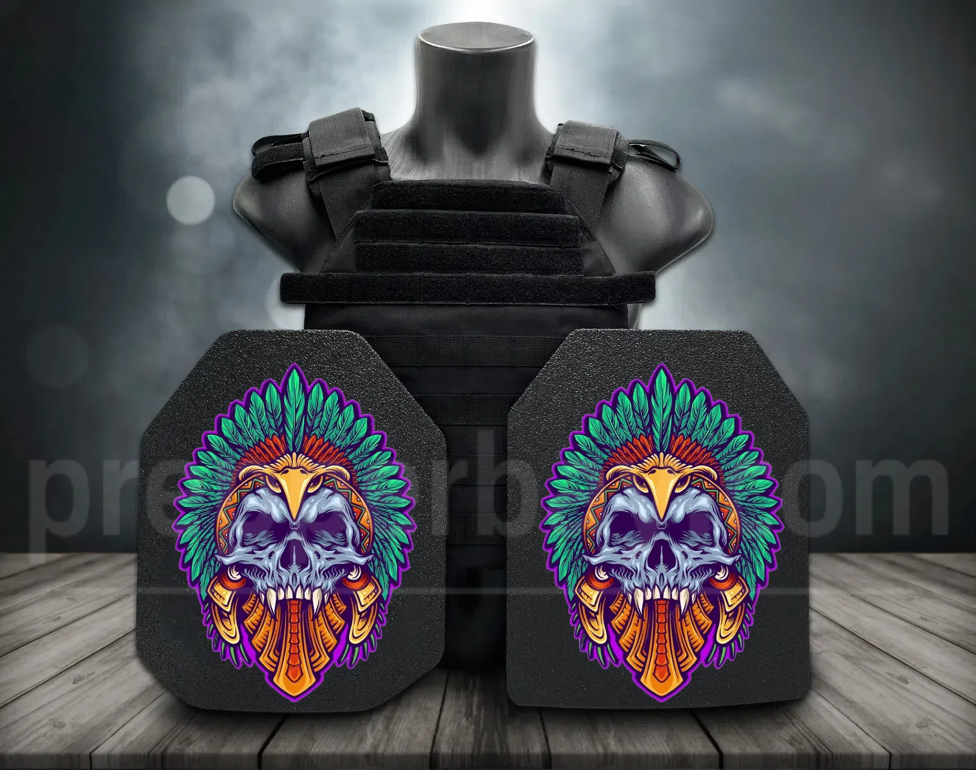 **Direct From Factory!Live Round Battles Tested!World 1st Groundbreaking 3D-Printing Customized HD Full Color Images Tactical Armor Plates - PROJECT DEVINE Level III  Top Quality Ultralight UHMWPE Bulletproof Panels Vests & Backpacks**