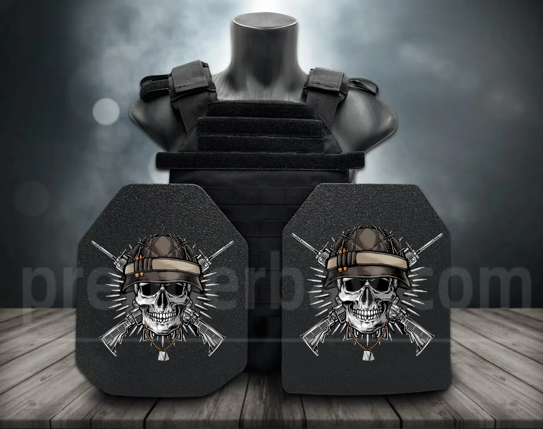 **Direct From Factory!Live Round Battles Tested!World 1st Groundbreaking 3D-Printing Customized HD Full Color Images Tactical Armor Plates - PROJECT DEVINE Level III  Top Quality Ultralight UHMWPE Bulletproof Panels Vests & Backpacks**