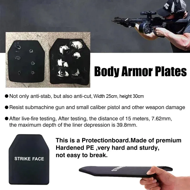 **Direct From Factory!Live Round Battles Tested!World 1st Groundbreaking 3D-Printing Customized HD Full Color Images Tactical Armor Plates - PROJECT DEVINE Level III  Top Quality Ultralight UHMWPE Bulletproof Panels Vests & Backpacks**