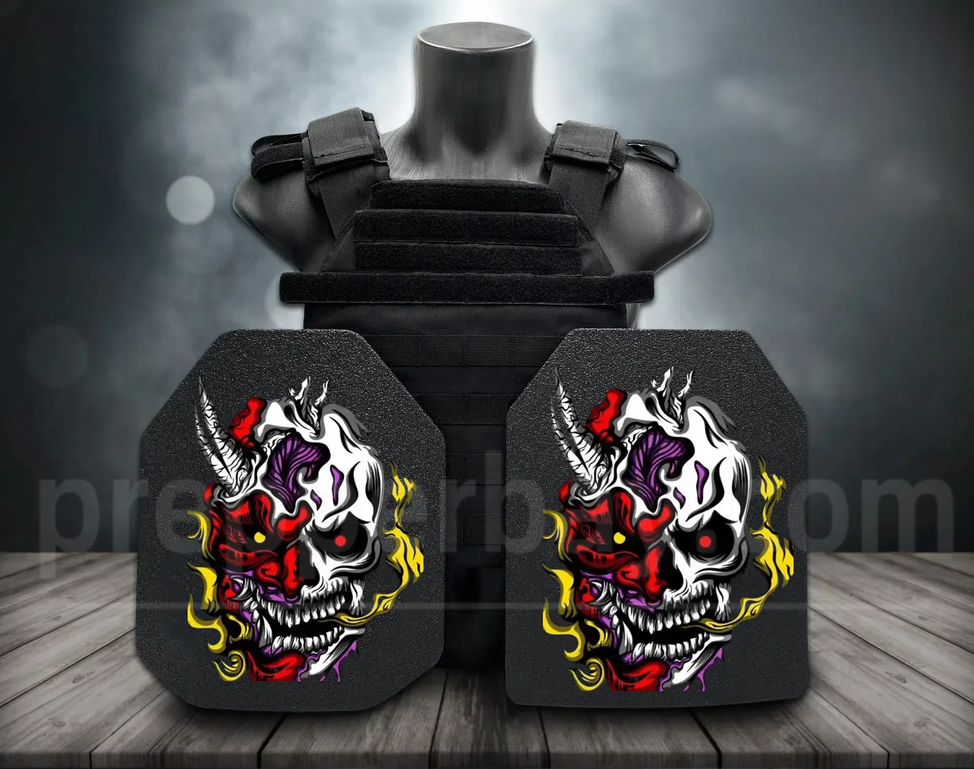**Direct From Factory!Live Round Battles Tested!World 1st Groundbreaking 3D-Printing Customized HD Full Color Images Tactical Armor Plates - PROJECT DEVINE Level III  Top Quality Ultralight UHMWPE Bulletproof Panels Vests & Backpacks**