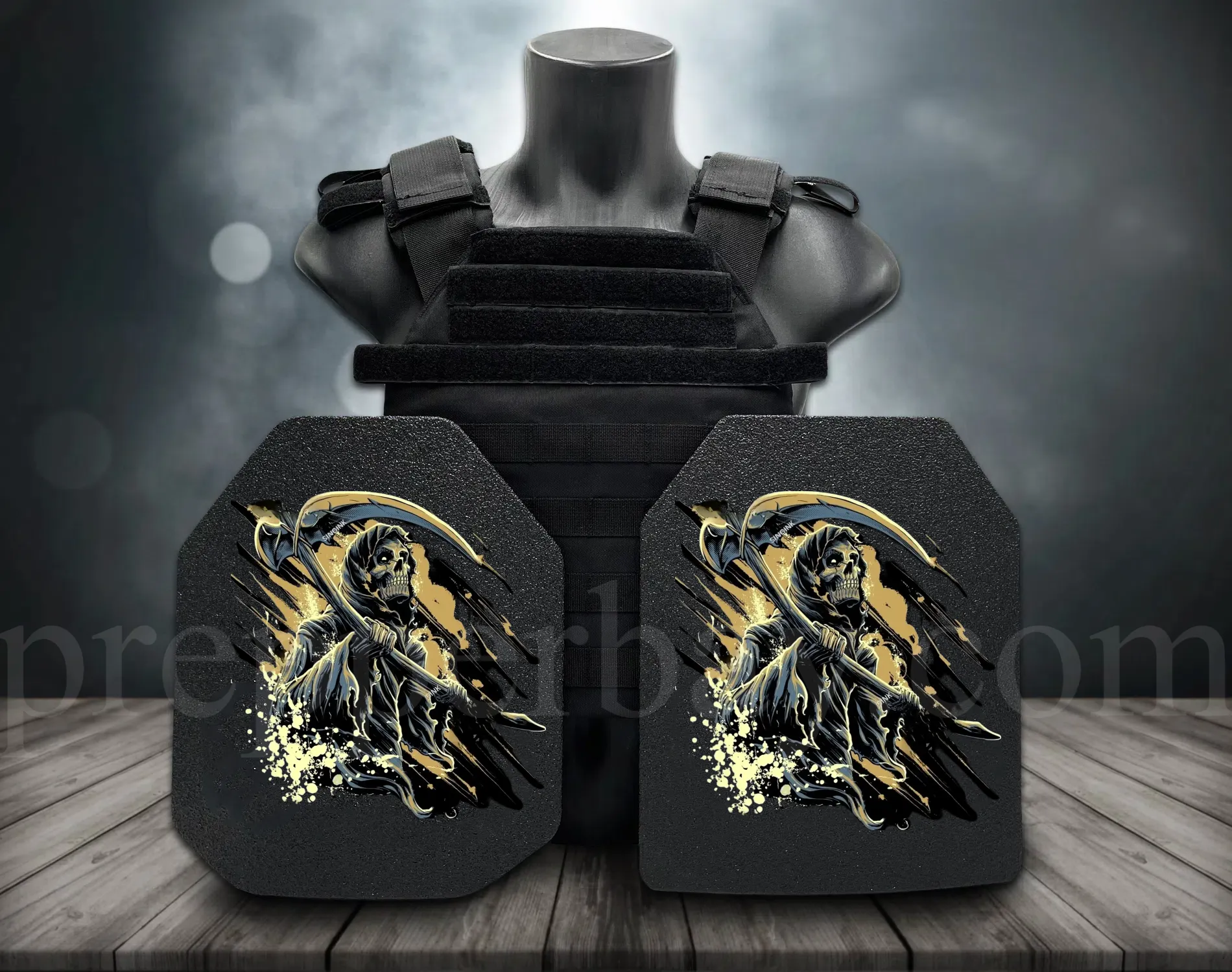 **Direct From Factory!Live Round Battles Tested!World 1st Groundbreaking 3D-Printing Customized HD Full Color Images Tactical Armor Plates - PROJECT DEVINE Level III  Top Quality Ultralight UHMWPE Bulletproof Panels Vests & Backpacks**