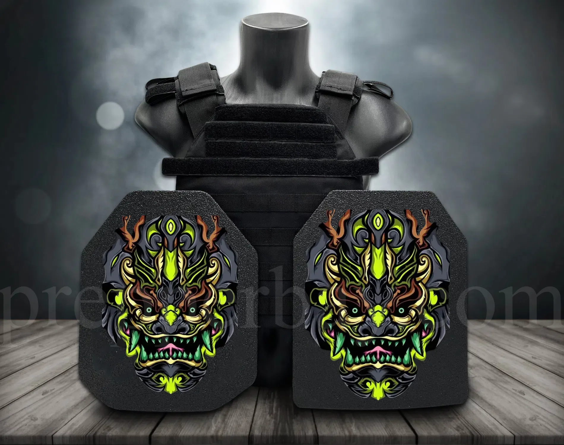 **Direct From Factory!Live Round Battles Tested!World 1st Groundbreaking 3D-Printing Customized HD Full Color Images Tactical Armor Plates - PROJECT DEVINE Level III  Top Quality Ultralight UHMWPE Bulletproof Panels Vests & Backpacks**