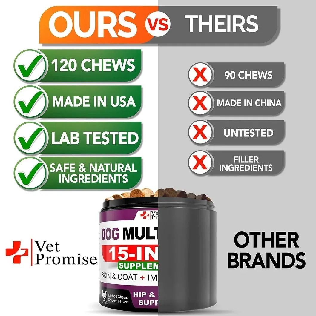 Dog Multivitamin Chewable with Glucosamine   Dog Vitamins and Supplements