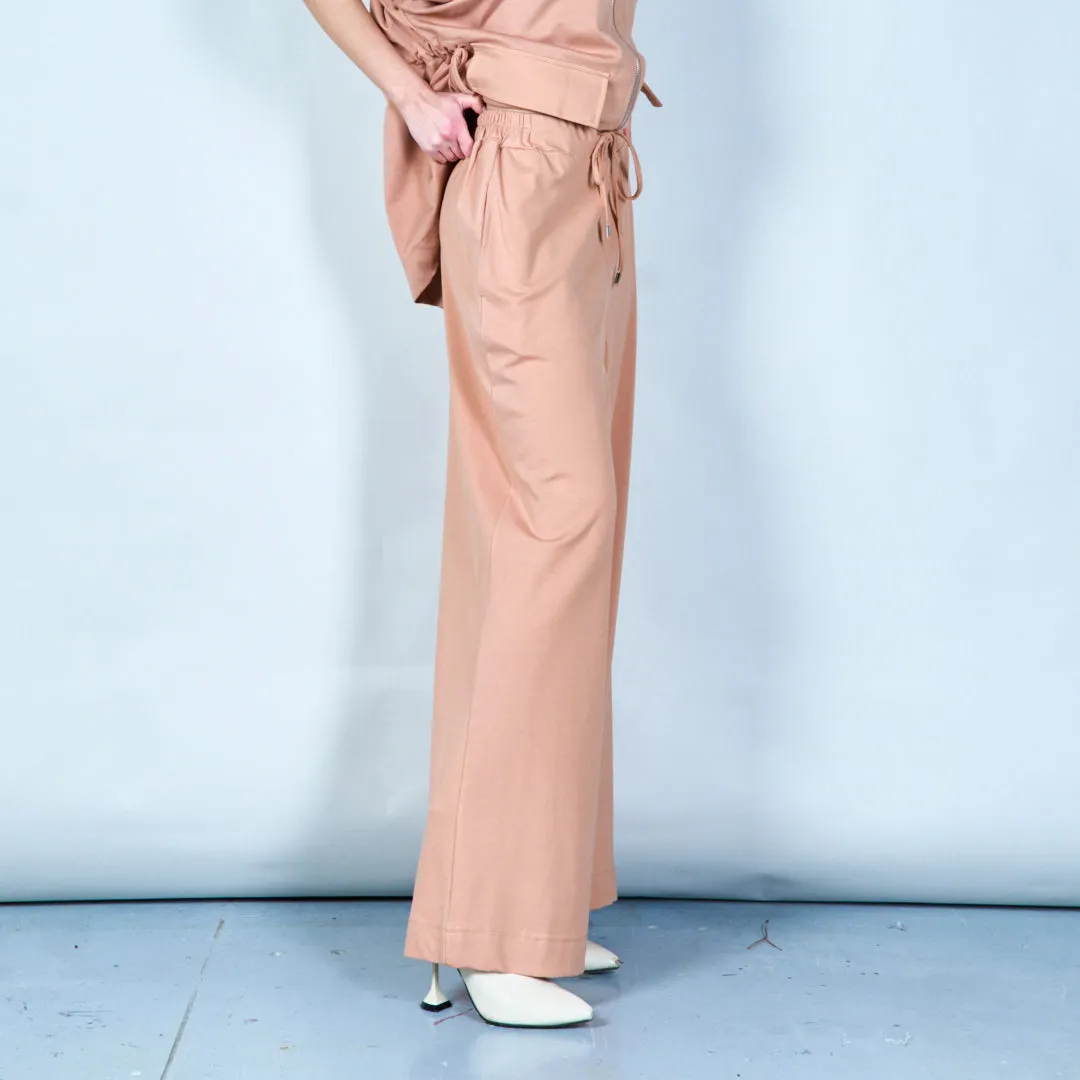 Drawstring wide-leg sweatpants wholesale