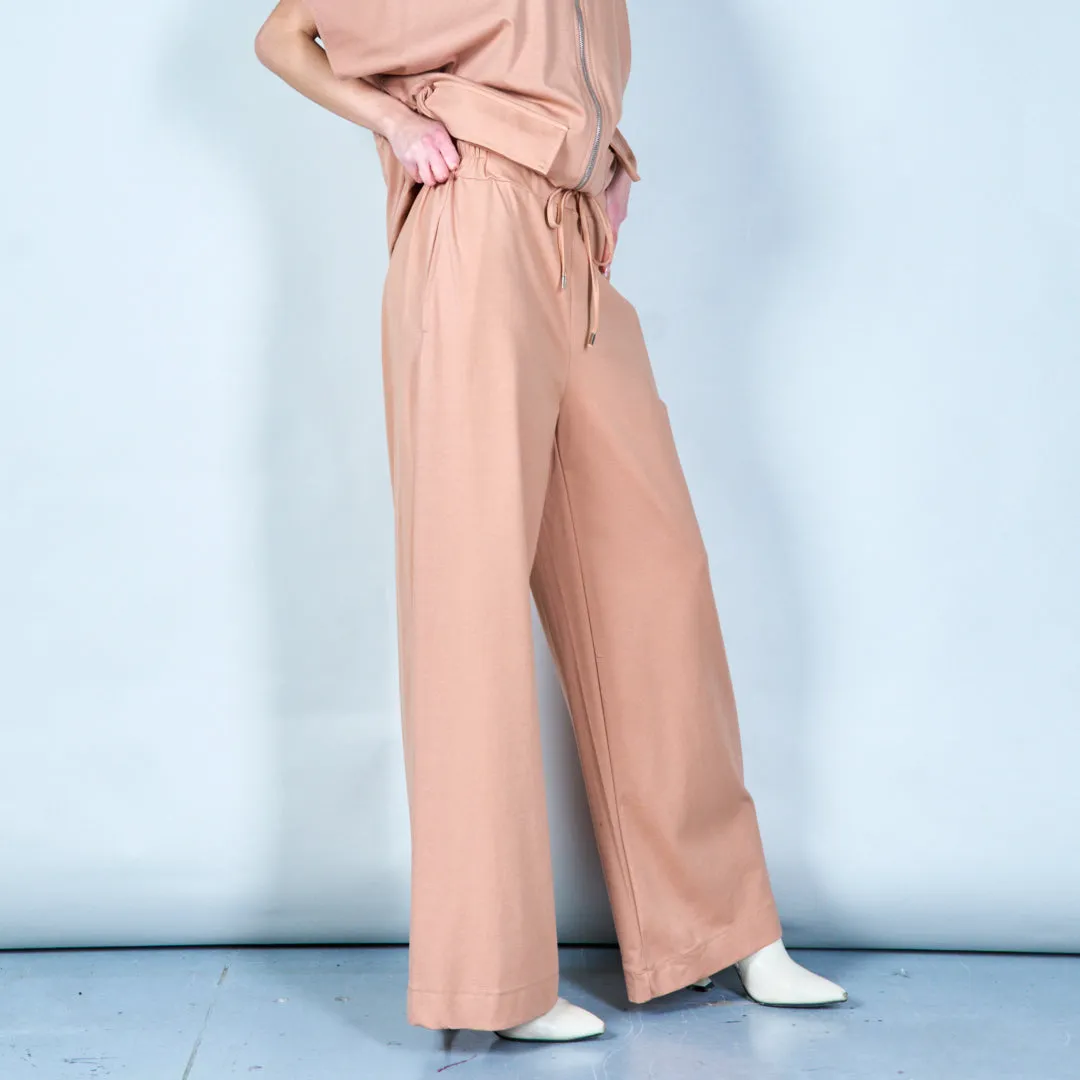 Drawstring wide-leg sweatpants wholesale