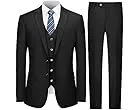 Elegant Italian Wool Suit for Men - 2 Piece Set with Two Button Jacket and Pants