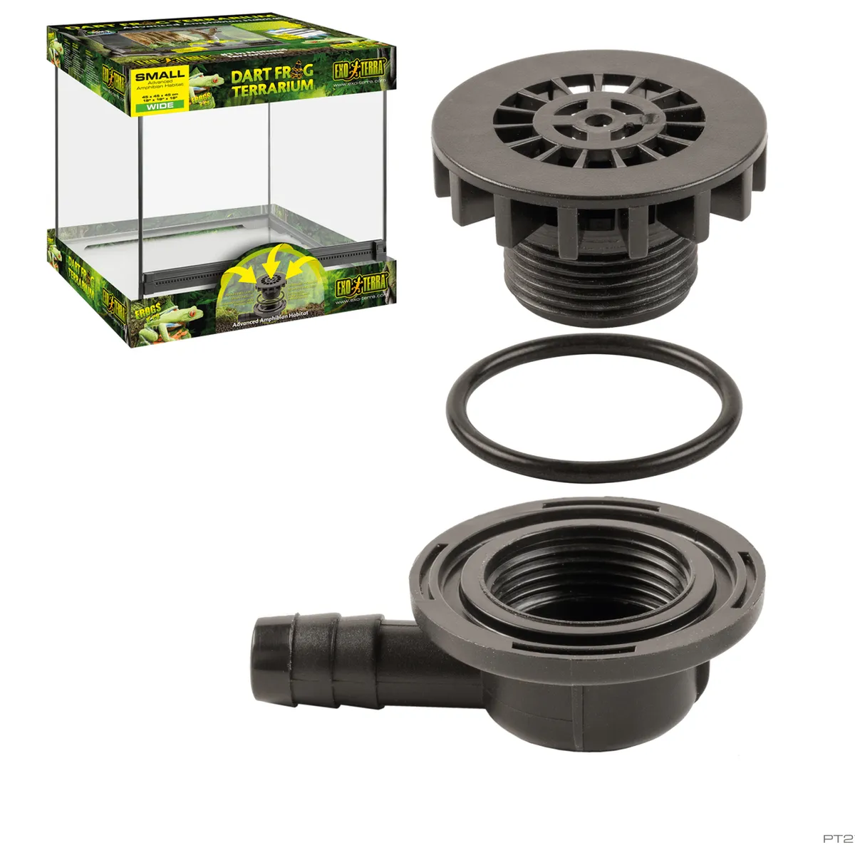 Exo Terra Dart Frog Terrarium.Amphibian Habitat 45 x 45 x 45 cm