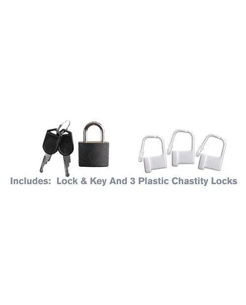 Fantasy C-ringz Hardcore Silicone Cock Blocker - Black