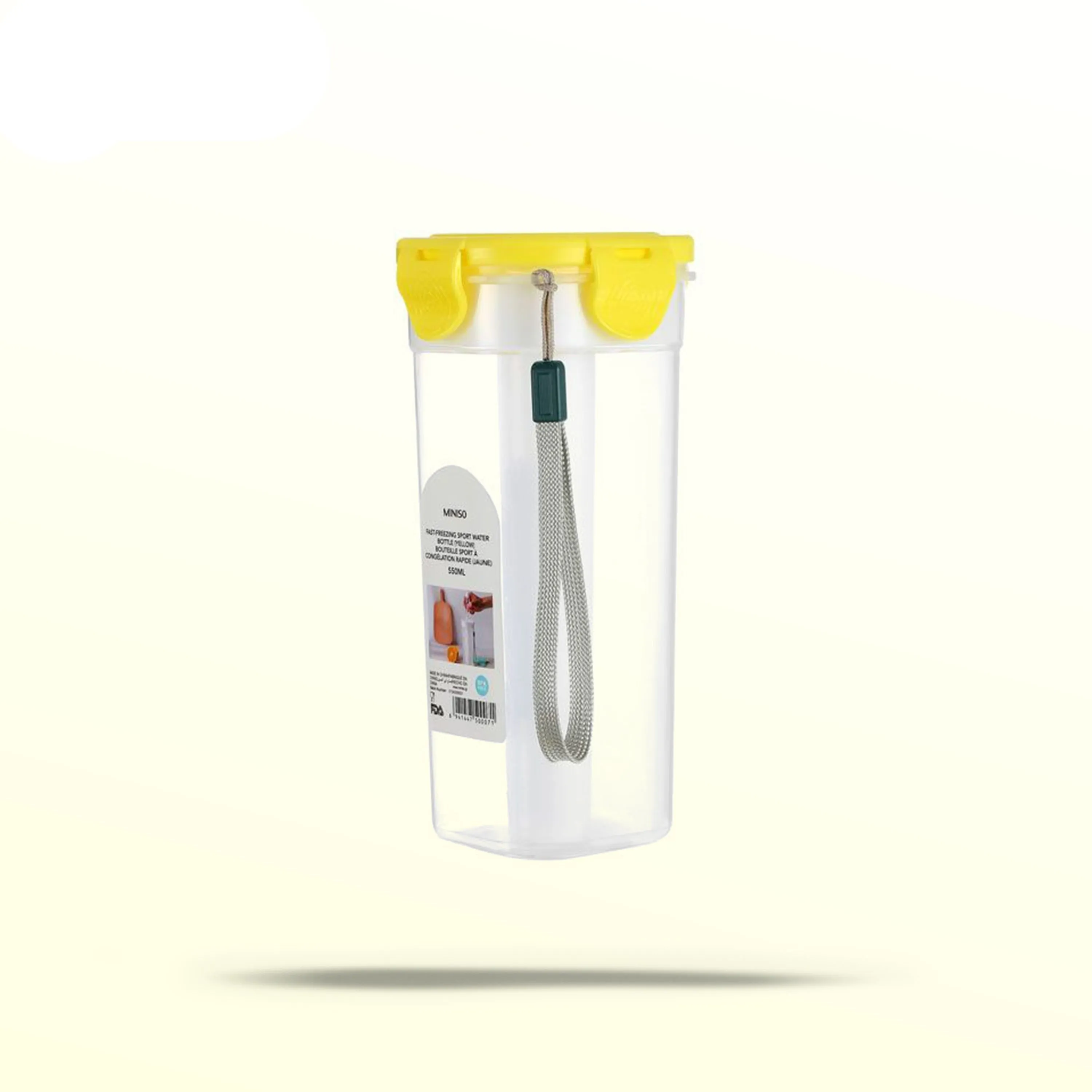 Fast-freezing Sport Water Bottle 550ml(Yellow)